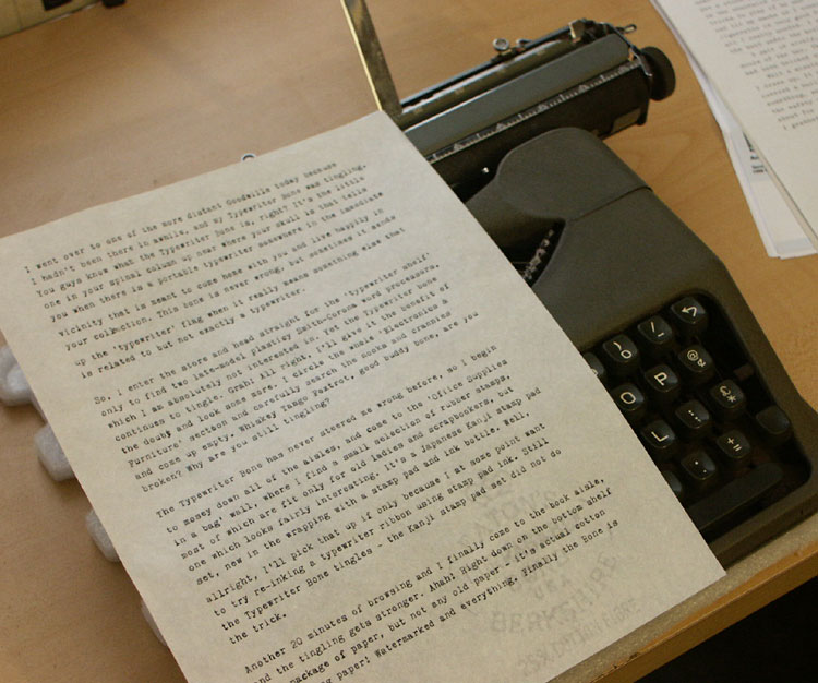 The Curious Tale of the Typewriter Bone – To Type, Shoot Straight