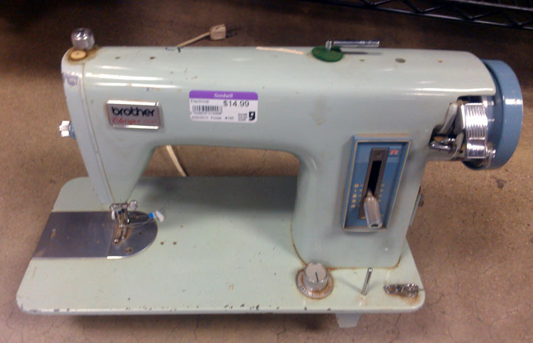For Ryan Adney, a Brother Charger 031 sewing machine to go with his Brother Charger typewriter.