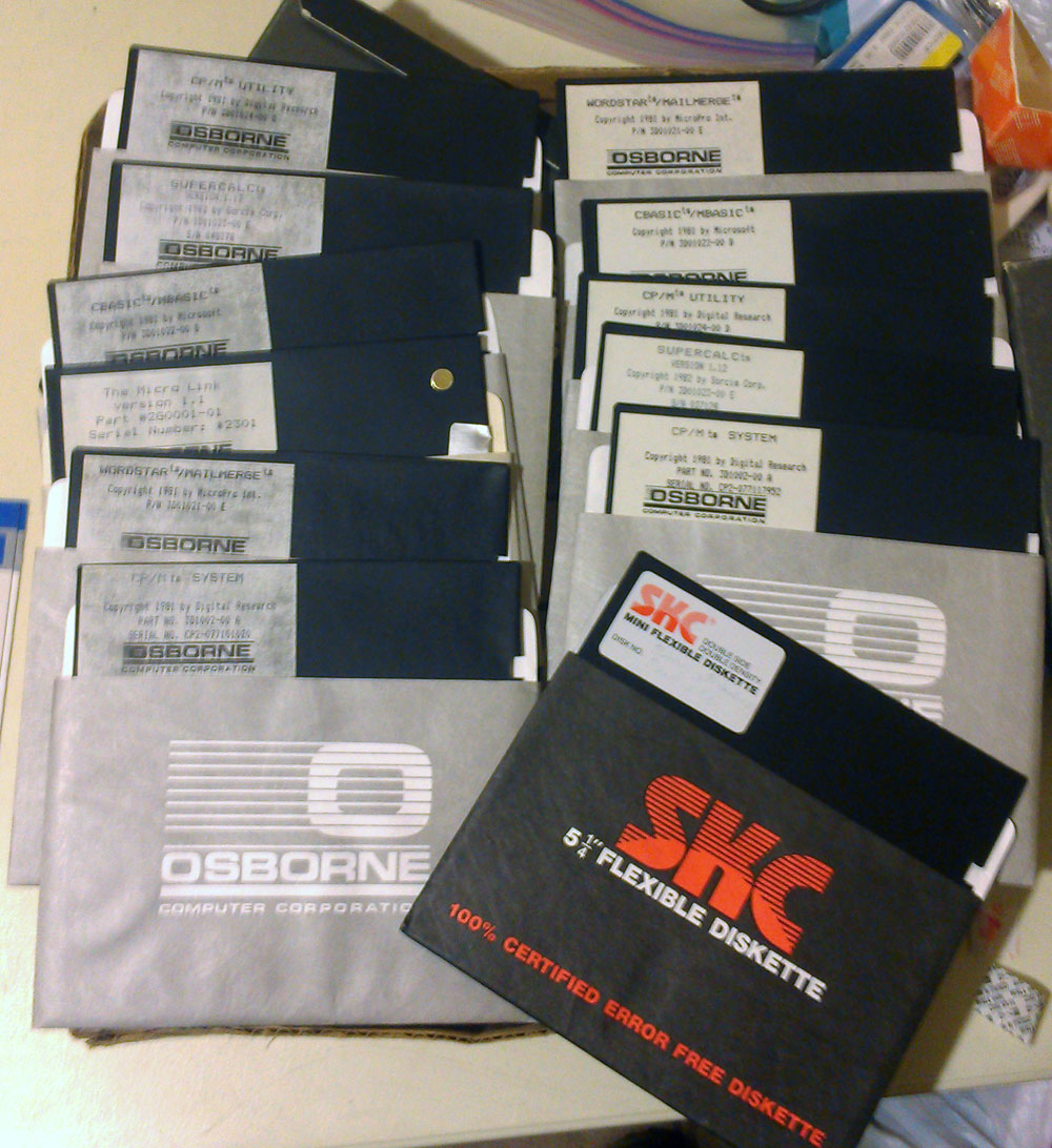 looks like 2 copies of the original software disks, plus a blank.