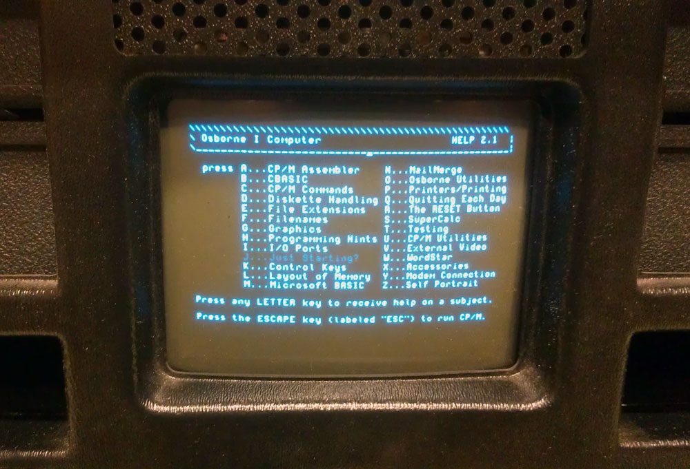 Ok, the system disk boots into a very neat little help screen. Hit a key and you get a page of helpful instructions on the topic listed.