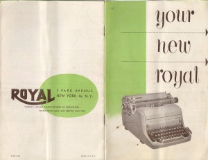 Royal HH Typewriter User’s Manual, 1952 | To Type, Shoot Straight, and