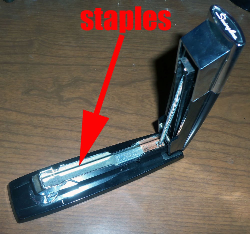 how to open a stapler