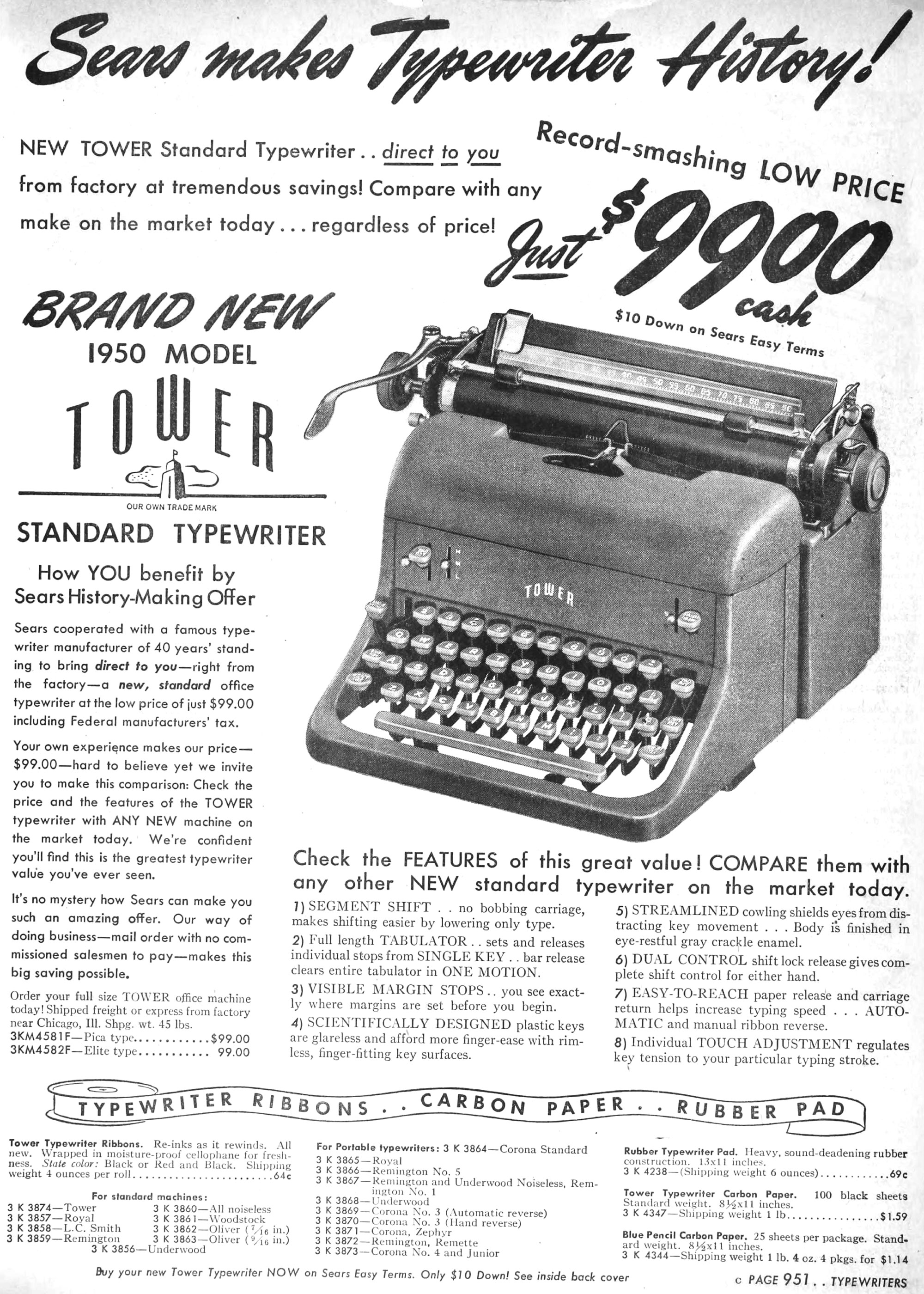 Tower Typewriter Serial Number Page Updated! – To Type, Shoot Straight ...